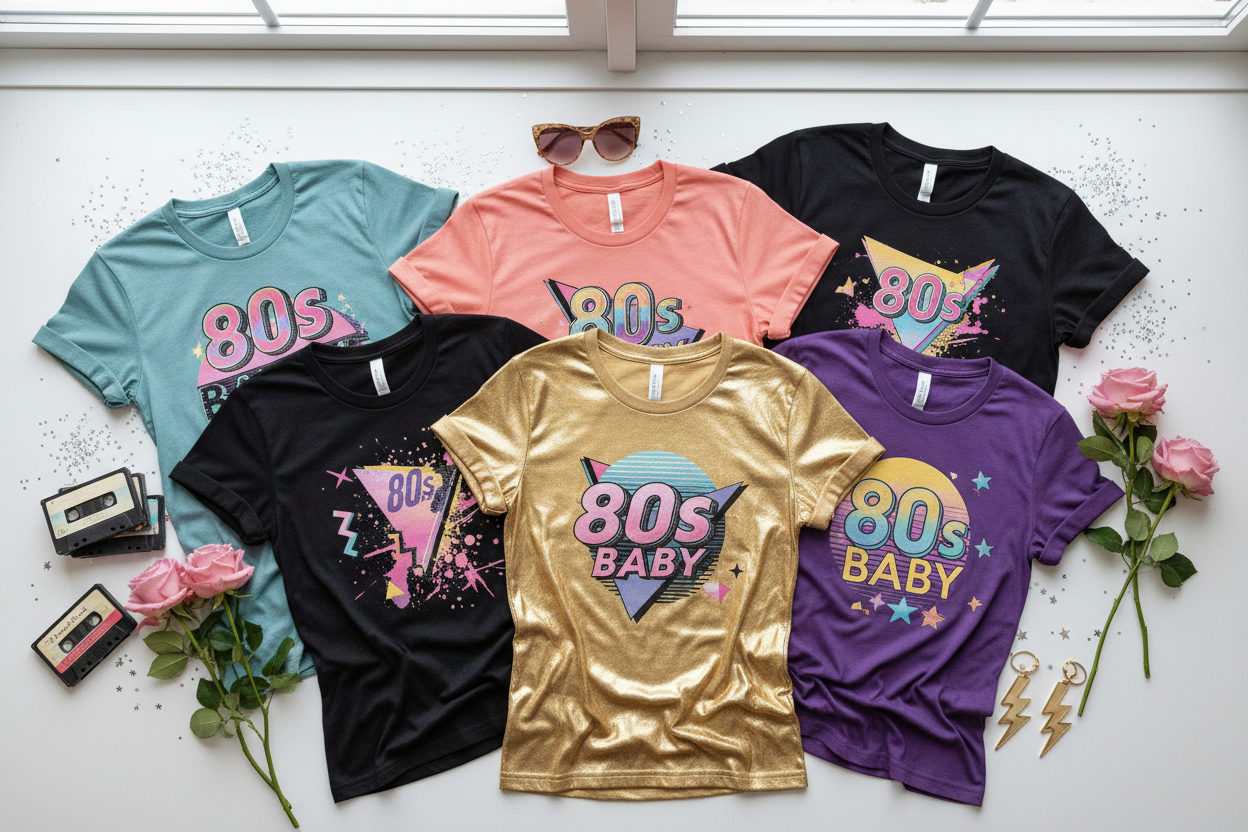 80s Baby: The Graphic Tee Collection That's Giving Retro Rebellion