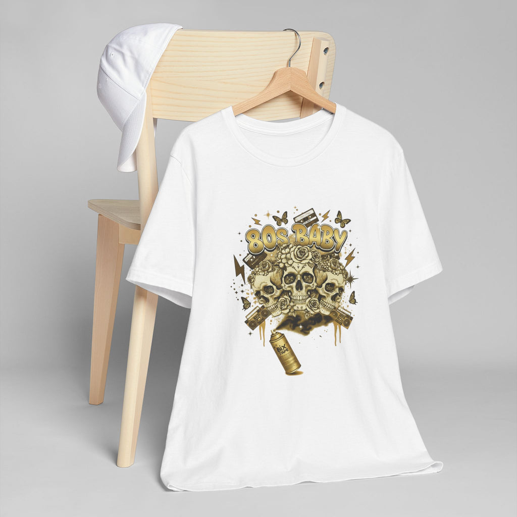 80s Baby Graphic Tee — Black & Gold