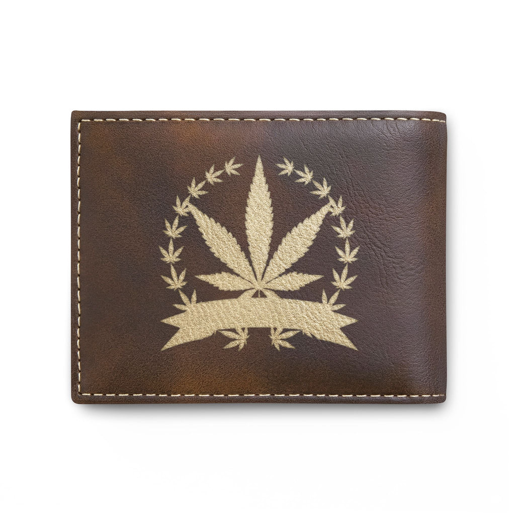 Cannabis Leaf Bi-Fold Wallet