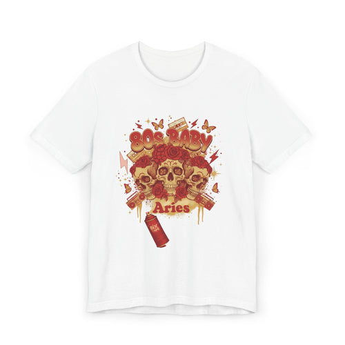 Aries Skull Zodiac T‑Shirt