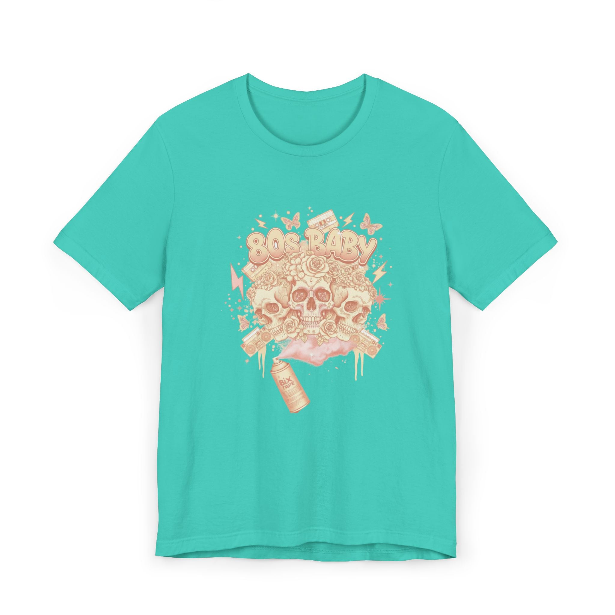 80s Baby Graphic Tee — Peach & Cream
