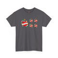 Mom Heart Tattoo Graphic Tee — Vintage Floral "MOM" Chest Print
