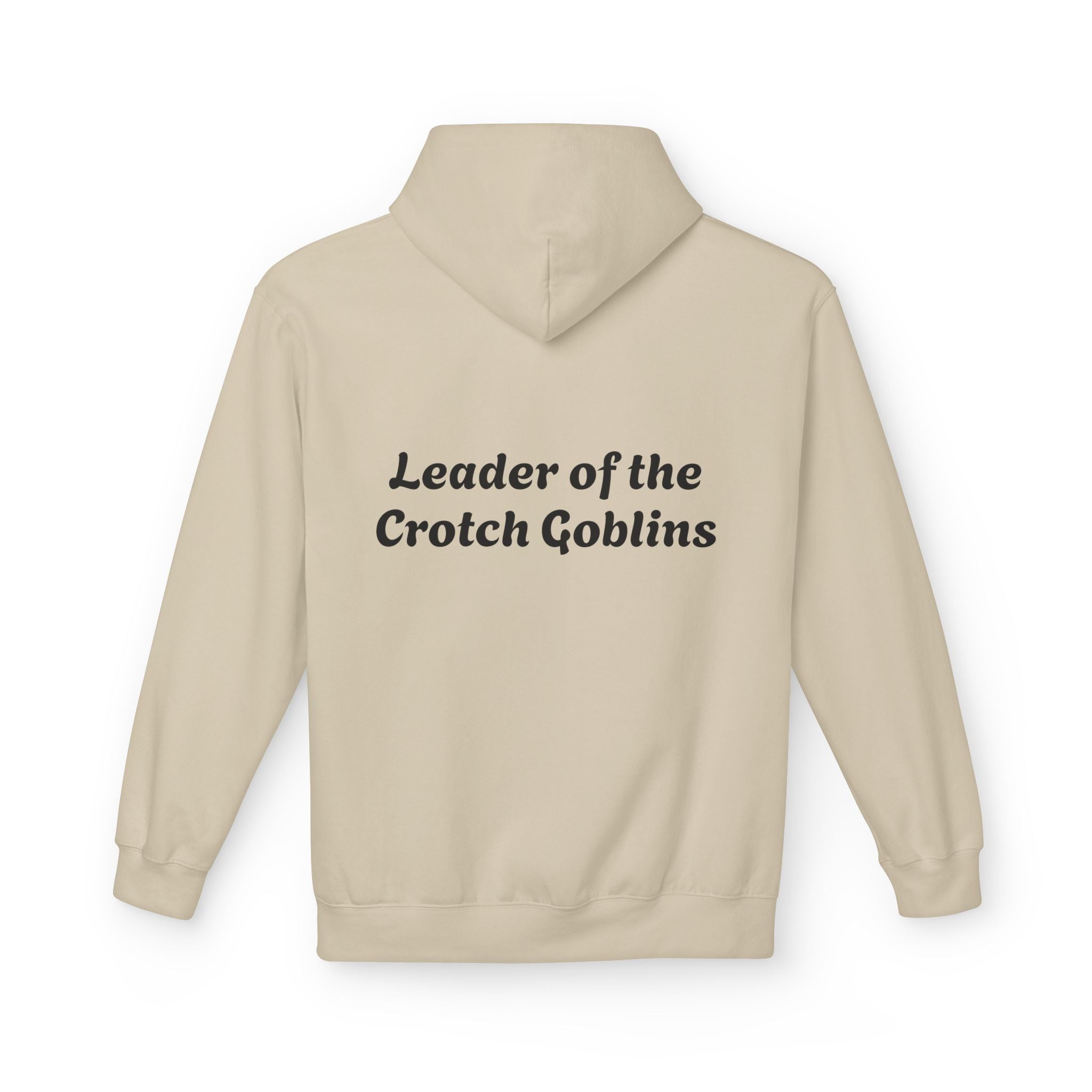 "Leader of the Crotch Goblins" Floral Graphic Hoodie