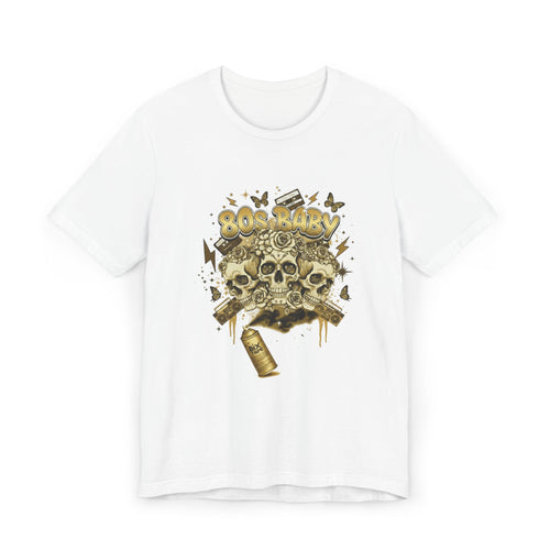 80s Baby Graphic Tee — Black & Gold