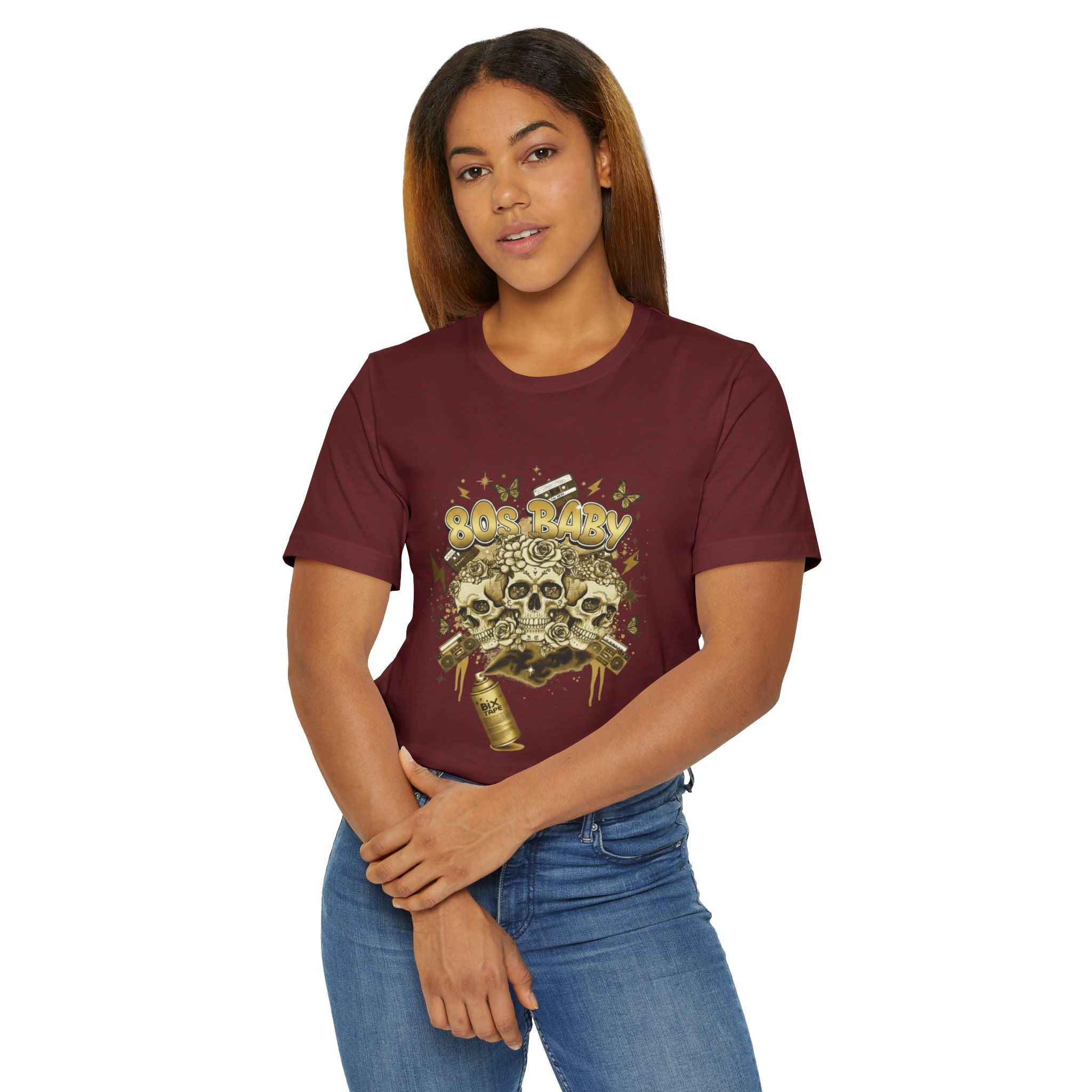 80s Baby Graphic Tee — Black & Gold