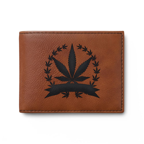 Cannabis Leaf Bi-Fold Wallet