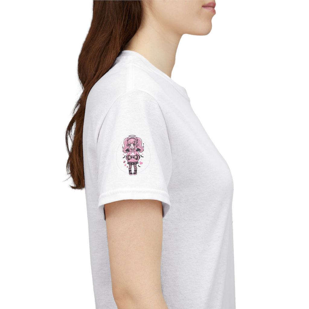 Game Over Boys Tee — 'Player One' Cute Pink Gamer Angel Graphic T-Shirt