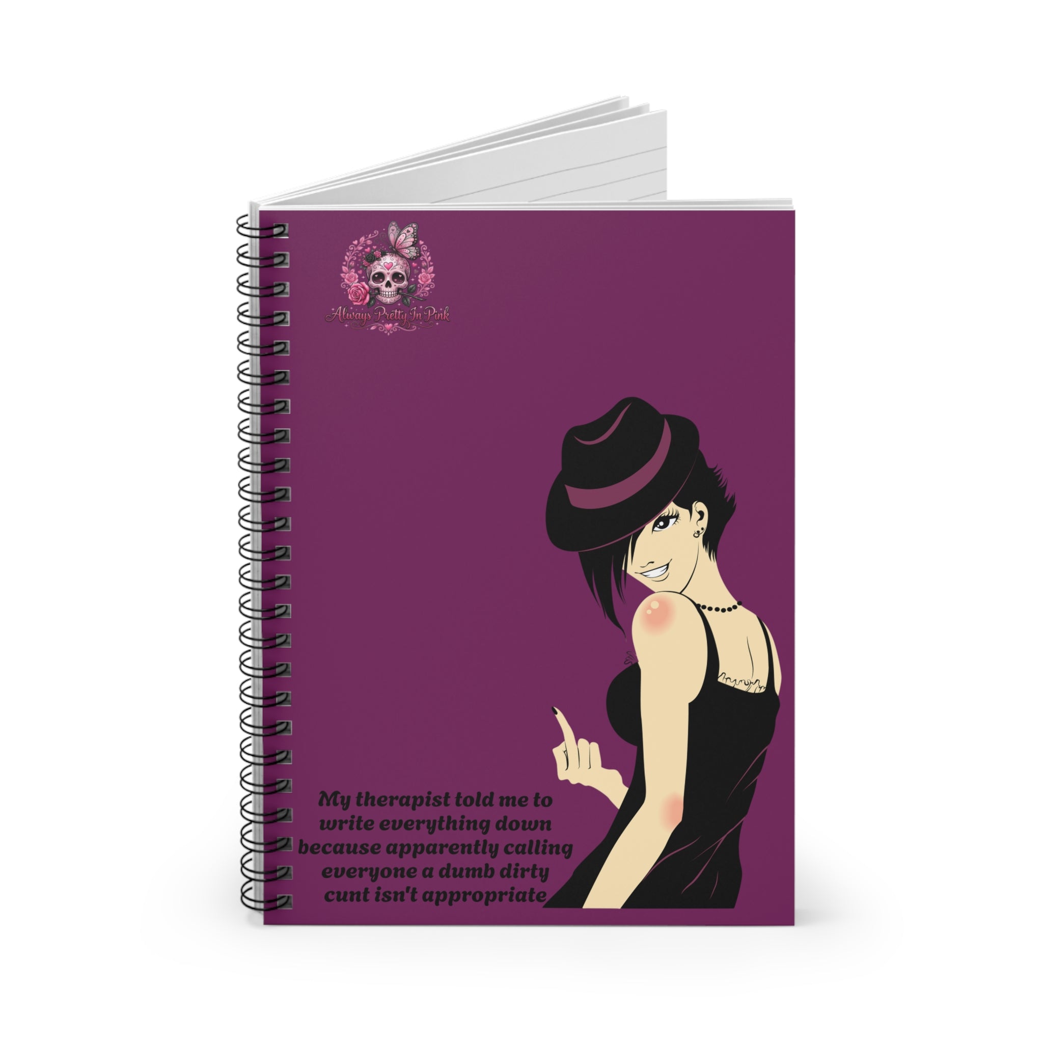 Sassy Gothic Spiral Notebook