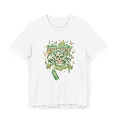 80s Baby Graphic Tee — Forest Green & Gold