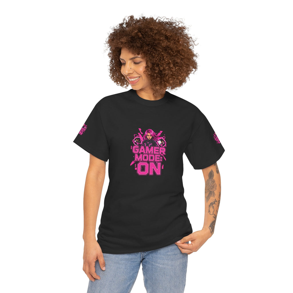 Gamer Mode: ON — Fierce Gamer Girl T-Shirt