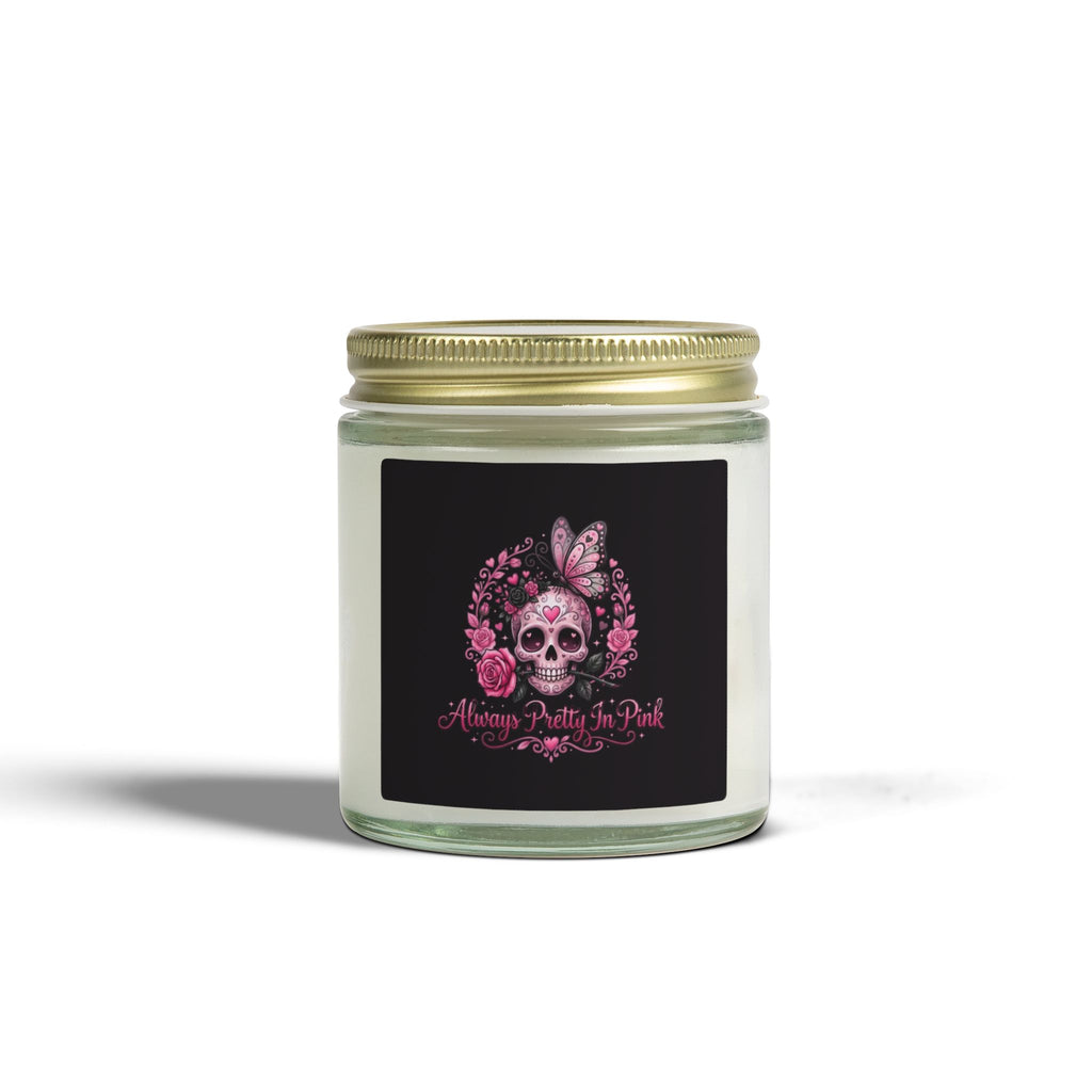 Skull & Roses "Always Pretty in Pink" candle