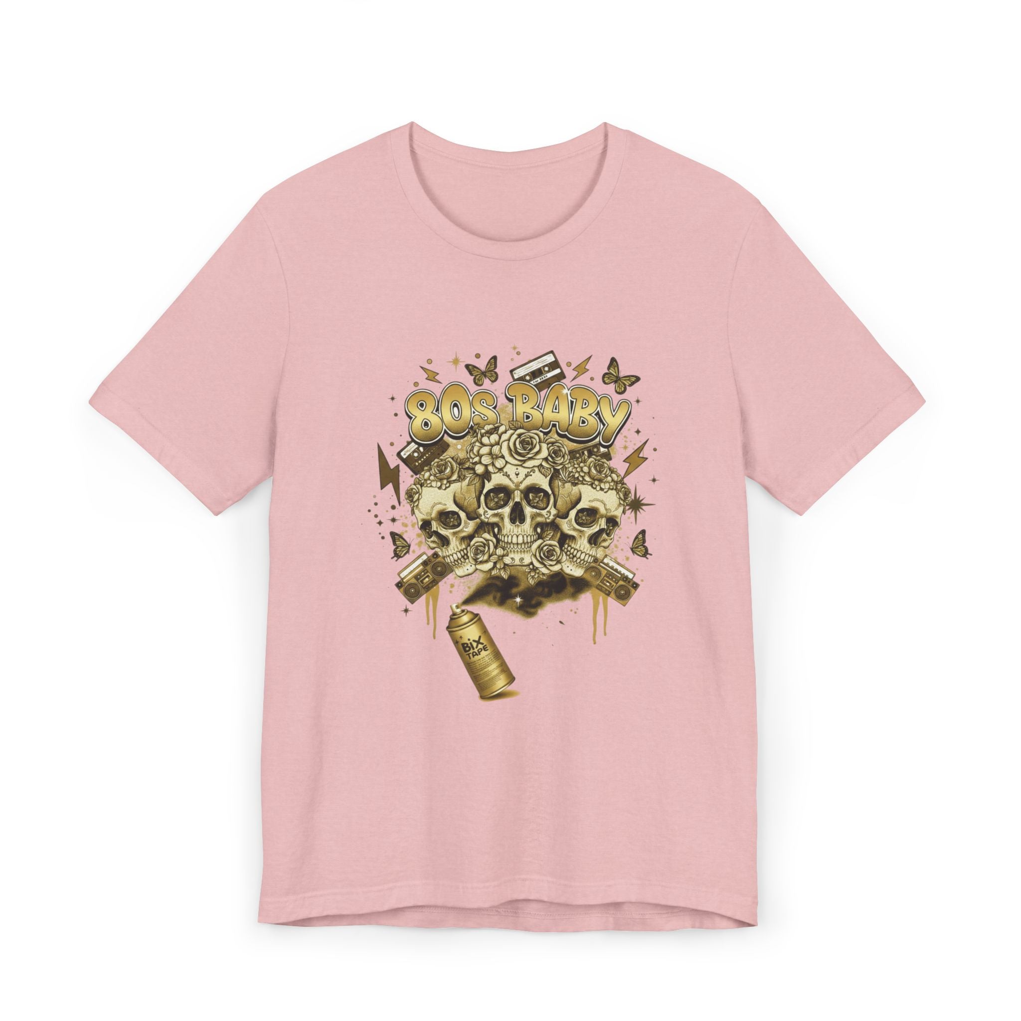 80s Baby Graphic Tee — Black & Gold