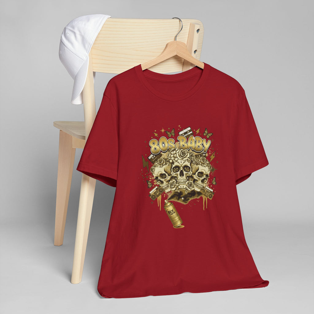 80s Baby Graphic Tee — Black & Gold