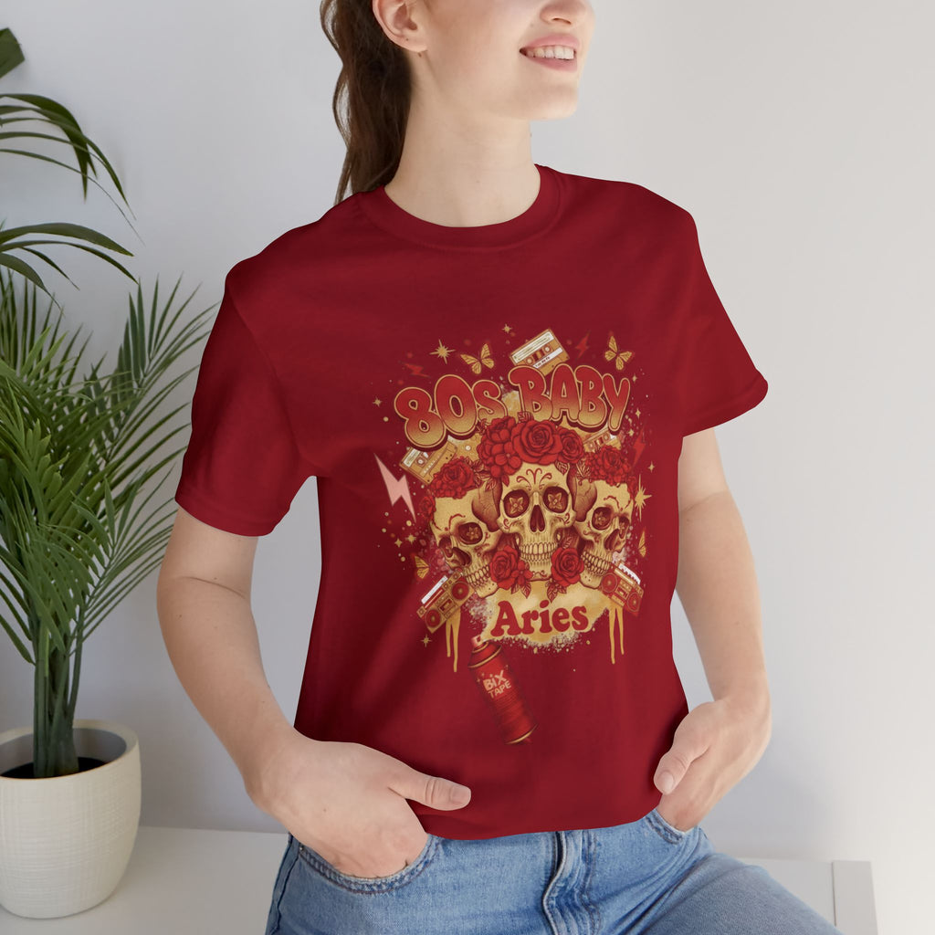 Aries Skull Zodiac T‑Shirt