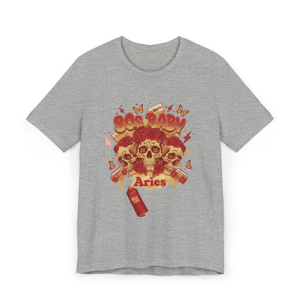 Aries Skull Zodiac T‑Shirt
