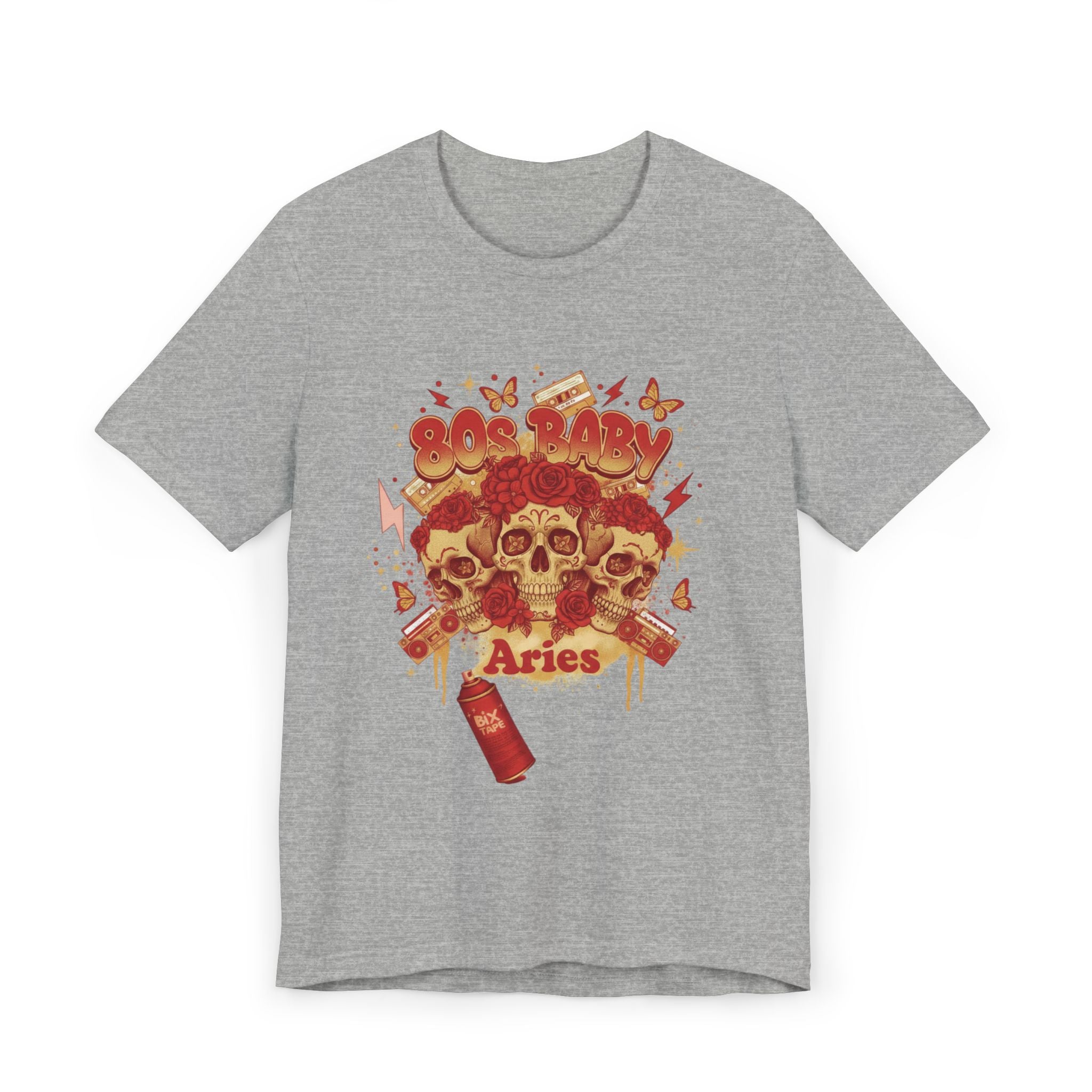 Aries Skull Zodiac T‑Shirt