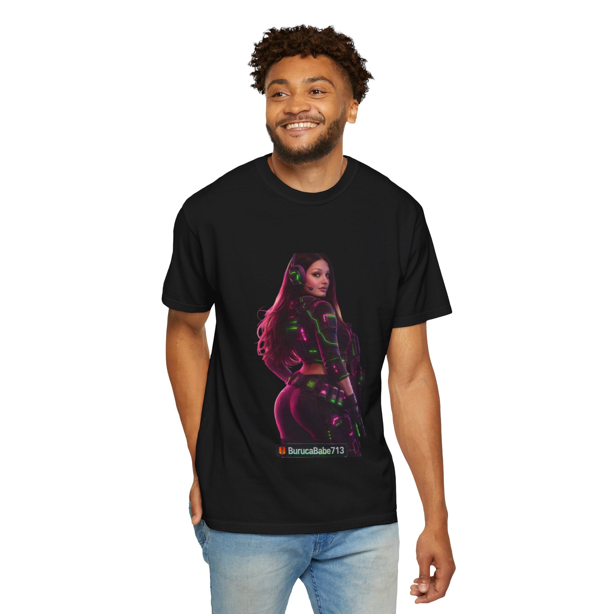 Graphic T-Shirt — Neon Gamer Girl