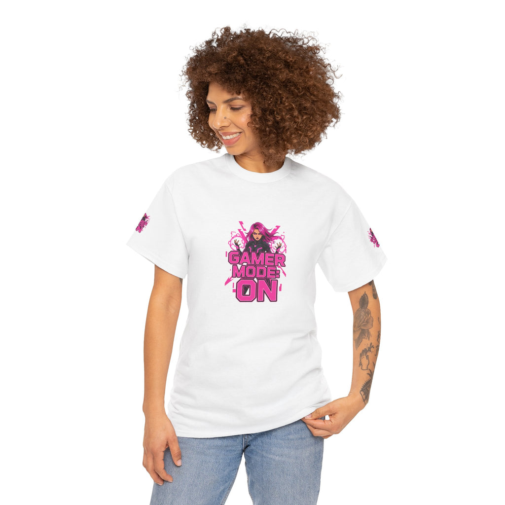 Gamer Mode: ON — Fierce Gamer Girl T-Shirt