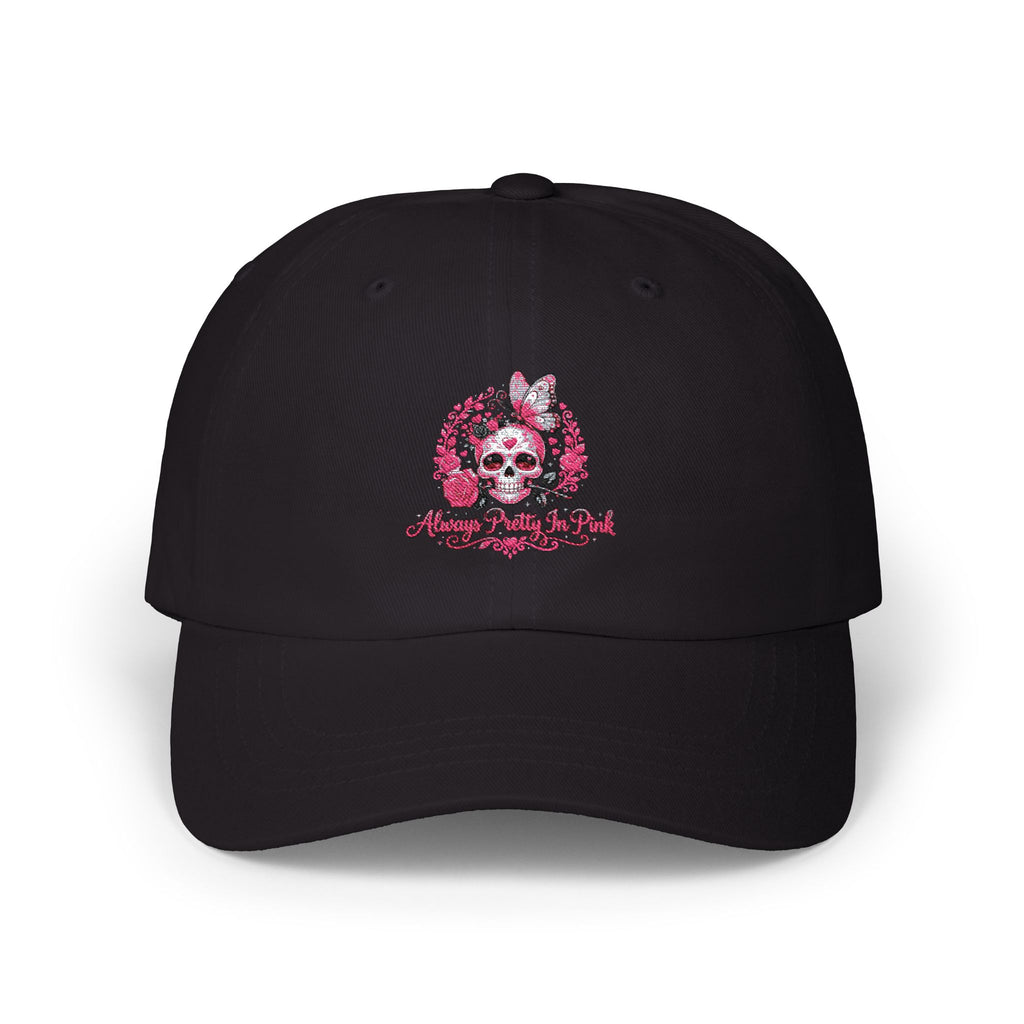 Skull & Roses Embroidered Baseball Hat