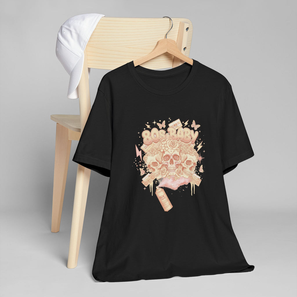 80s Baby Graphic Tee — Peach & Cream