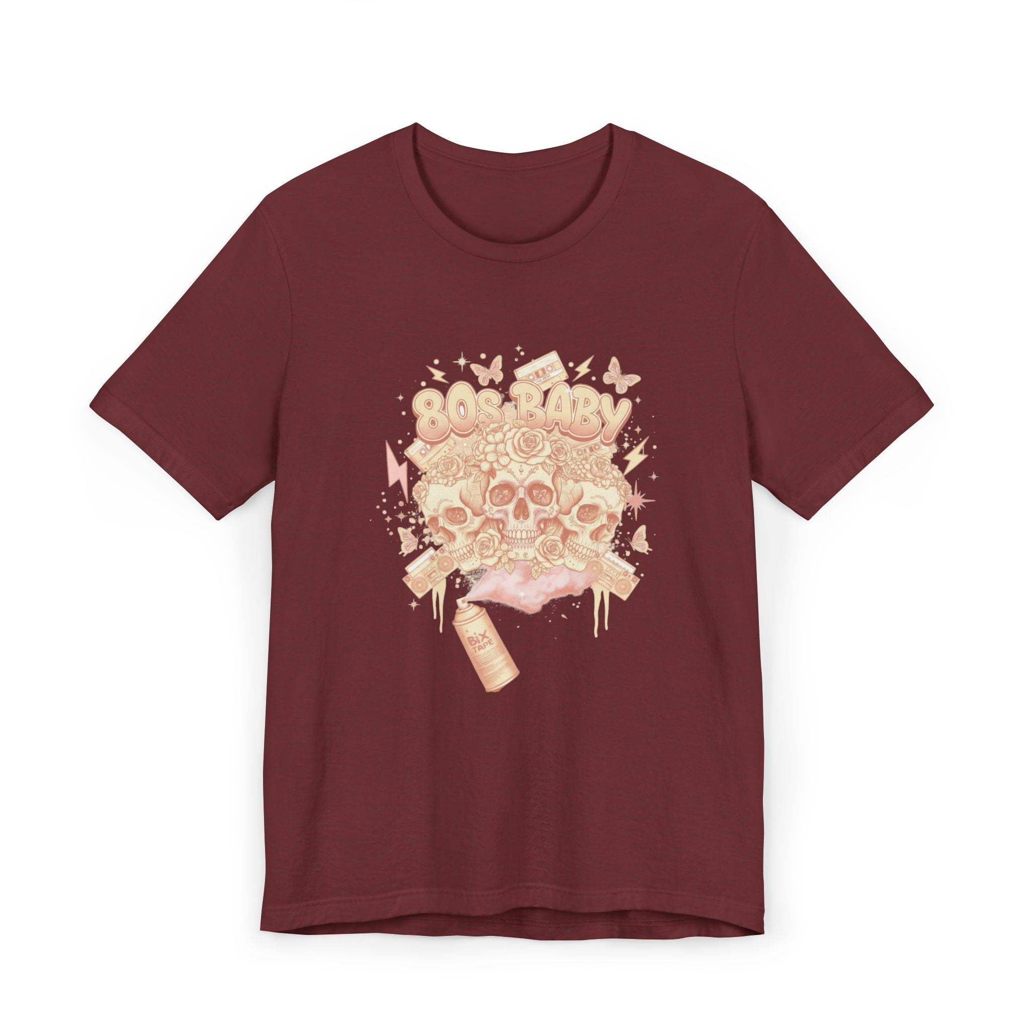 80s Baby Graphic Tee — Peach & Cream