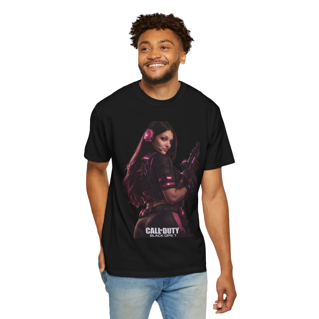 Female Soldier Graphic T‑Shirt — Gamer Tactical Tee