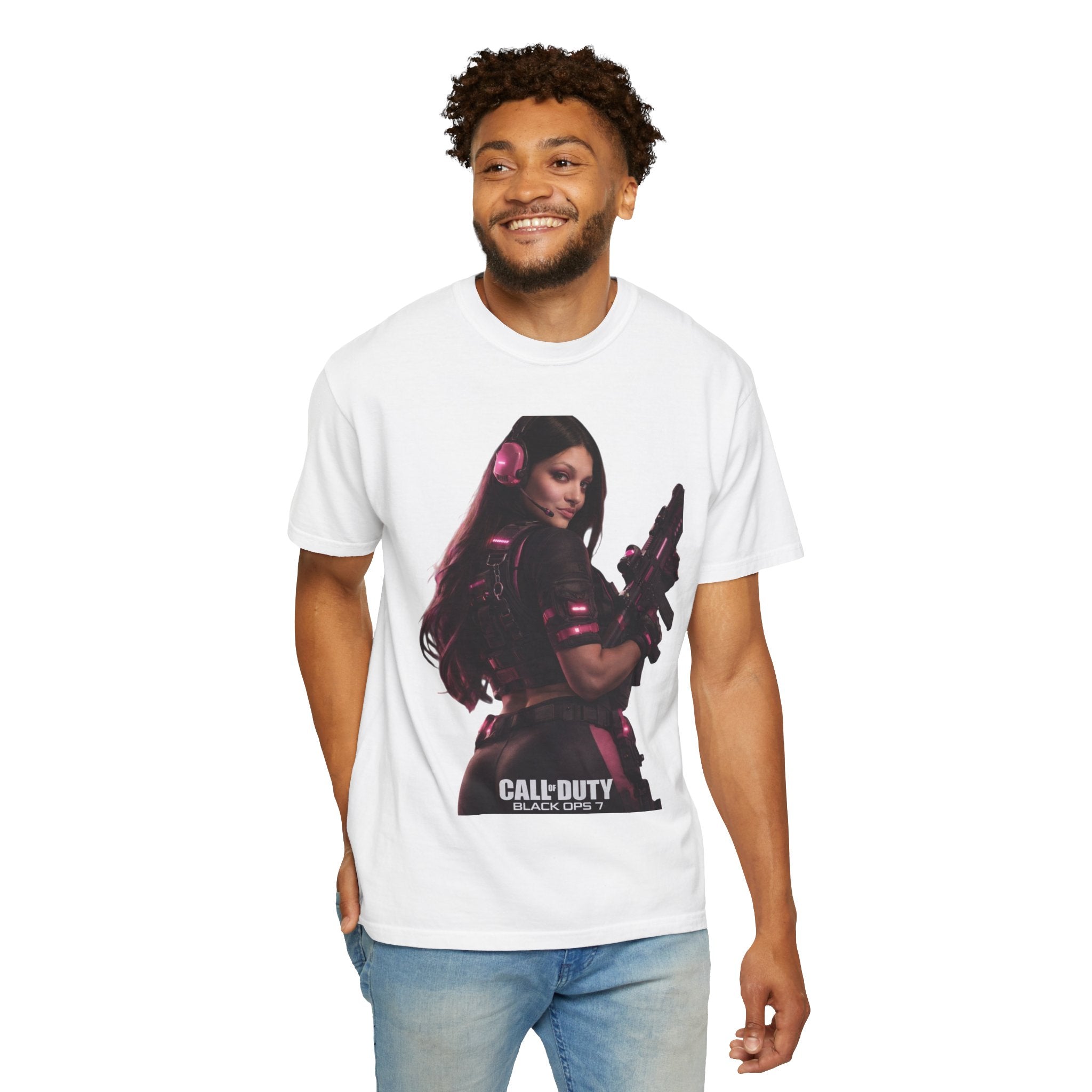 Female Soldier Graphic T‑Shirt — Gamer Tactical Tee