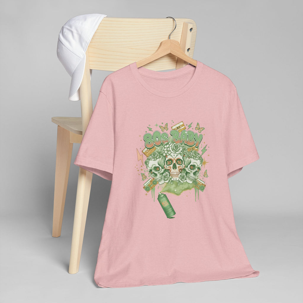 80s Baby Graphic Tee — Forest Green & Gold