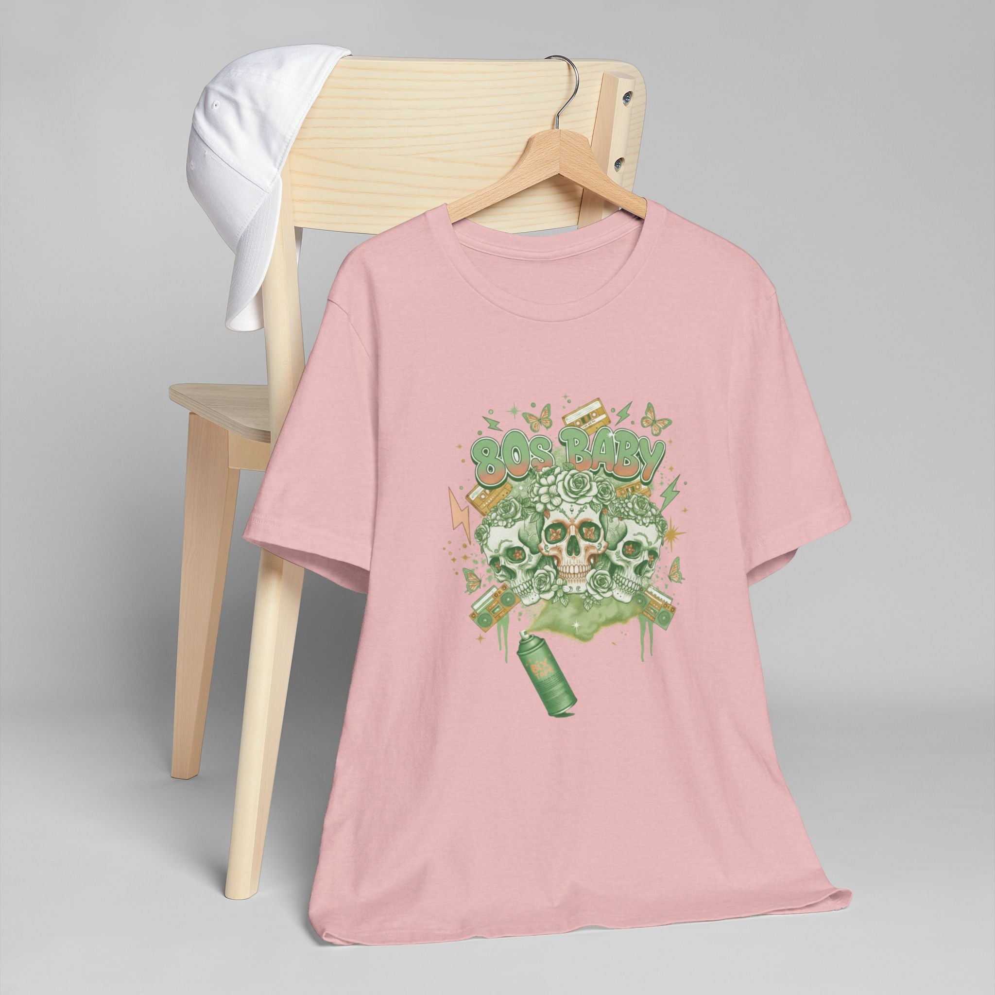 80s Baby Graphic Tee — Forest Green & Gold