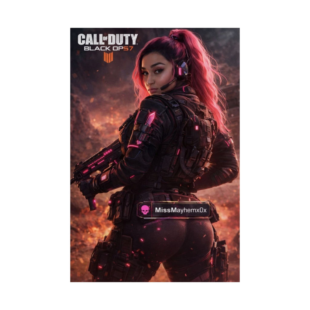 Female Operator Matte Poster