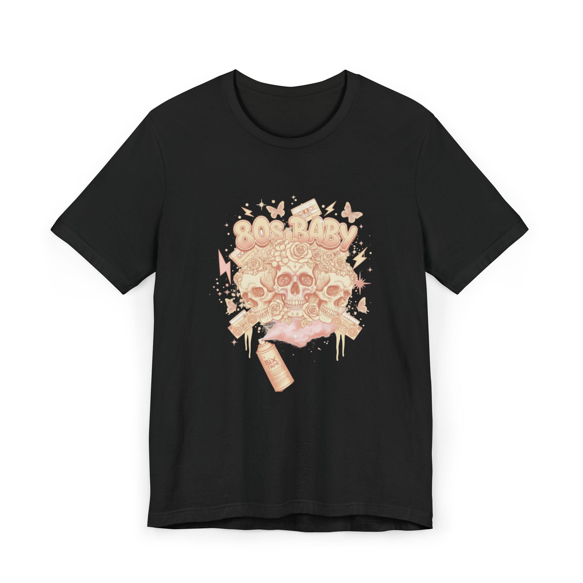 80s Baby Graphic Tee — Peach & Cream