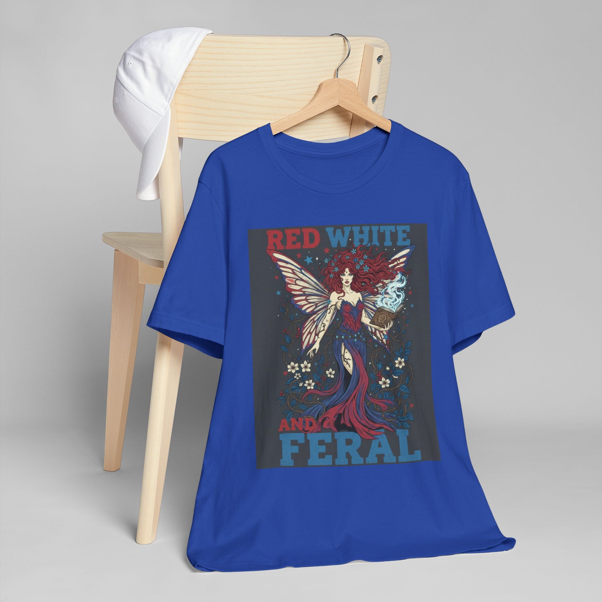 Red White and Feral Fairy Graphic Tee