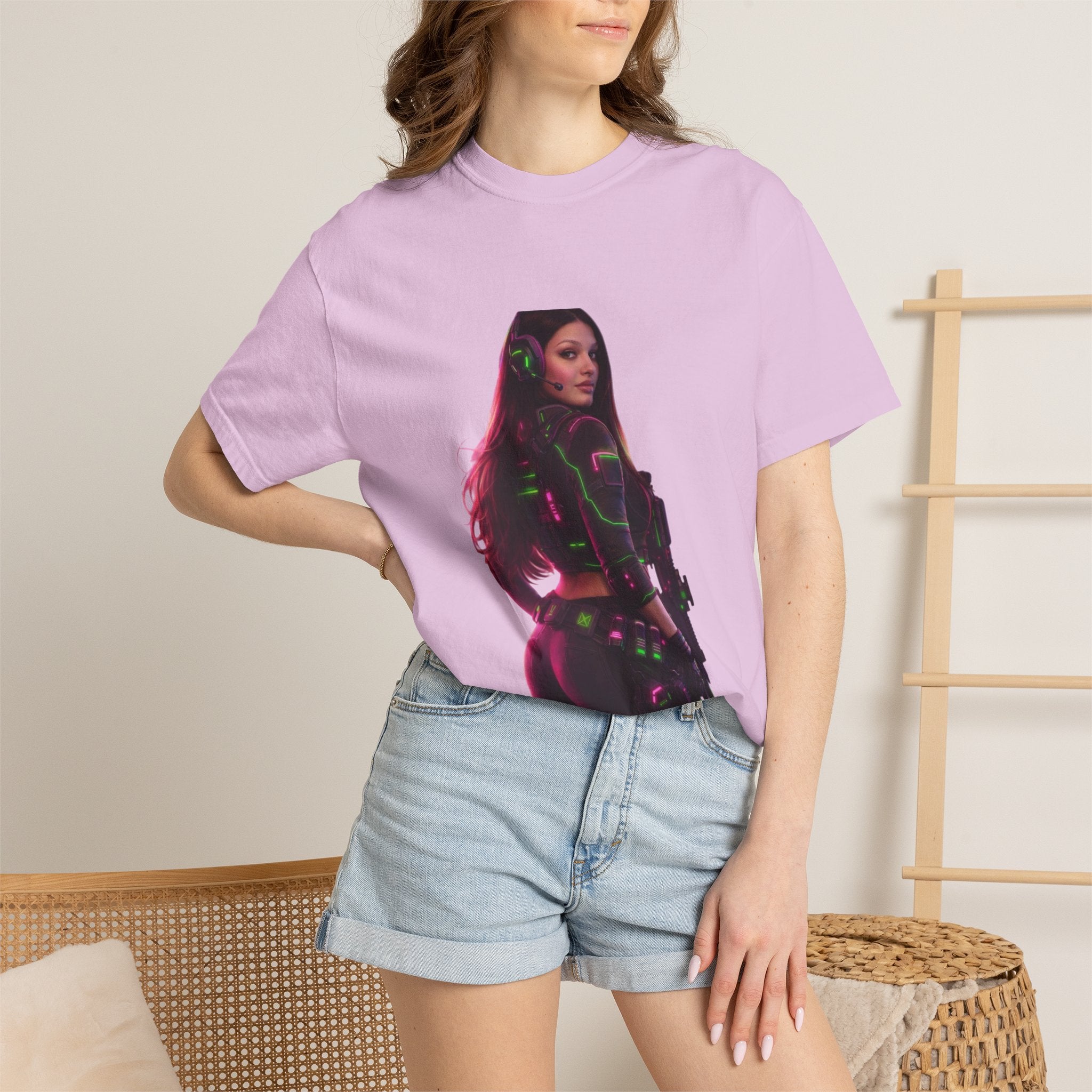Graphic T-Shirt — Neon Gamer Girl