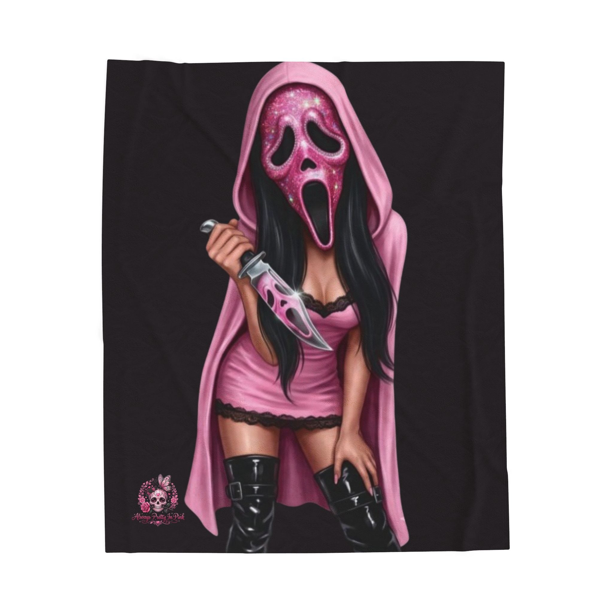 Horror Babe Plush Blanket