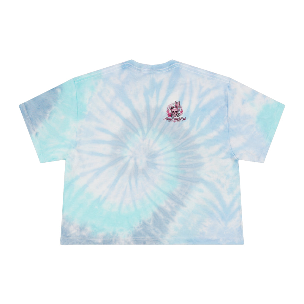 Tie-Dye Crop Tee Bestie Graphic