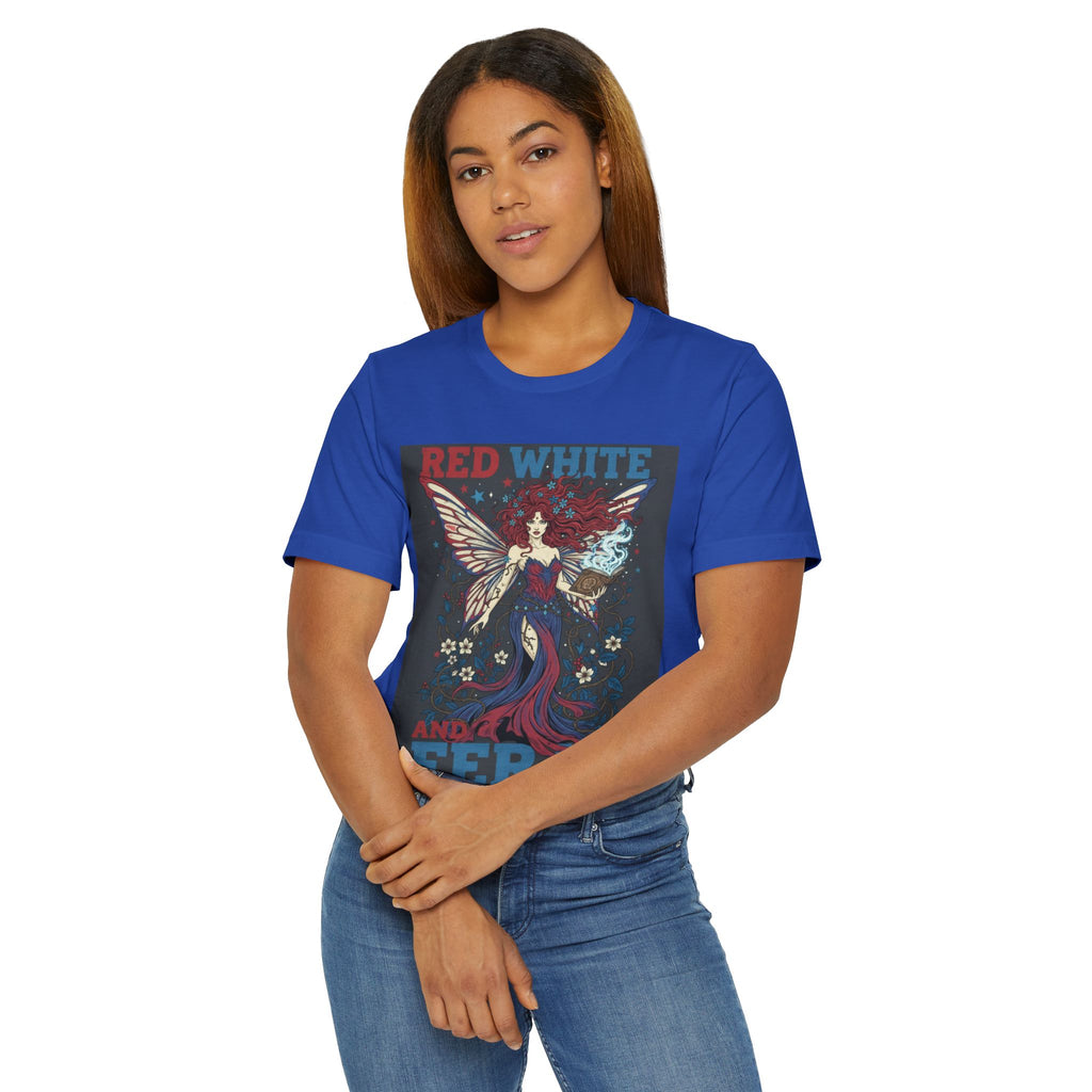 Red White and Feral Fairy Graphic Tee