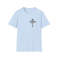 Christian Cross T-Shirt — "Jesus Died For Our Sins" with Crown of Thorns