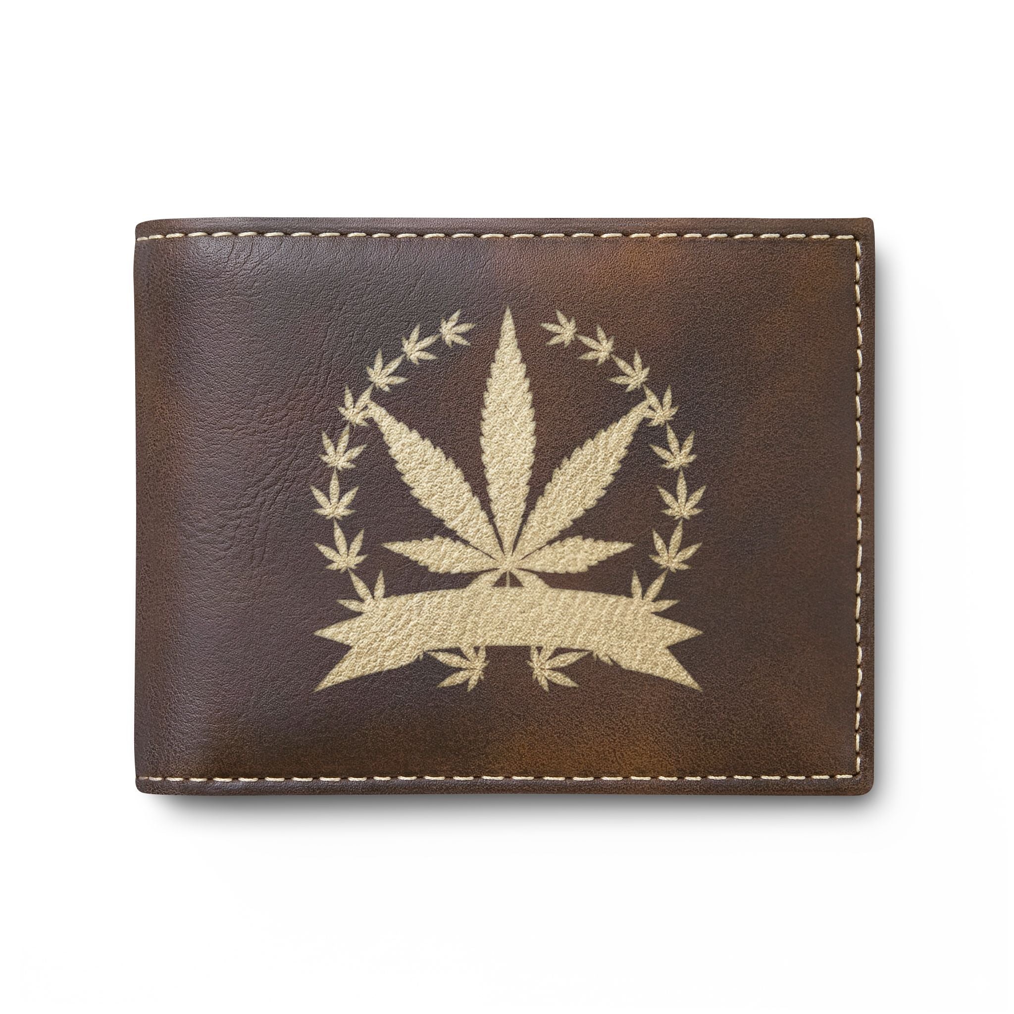 Cannabis Leaf Bi-Fold Wallet