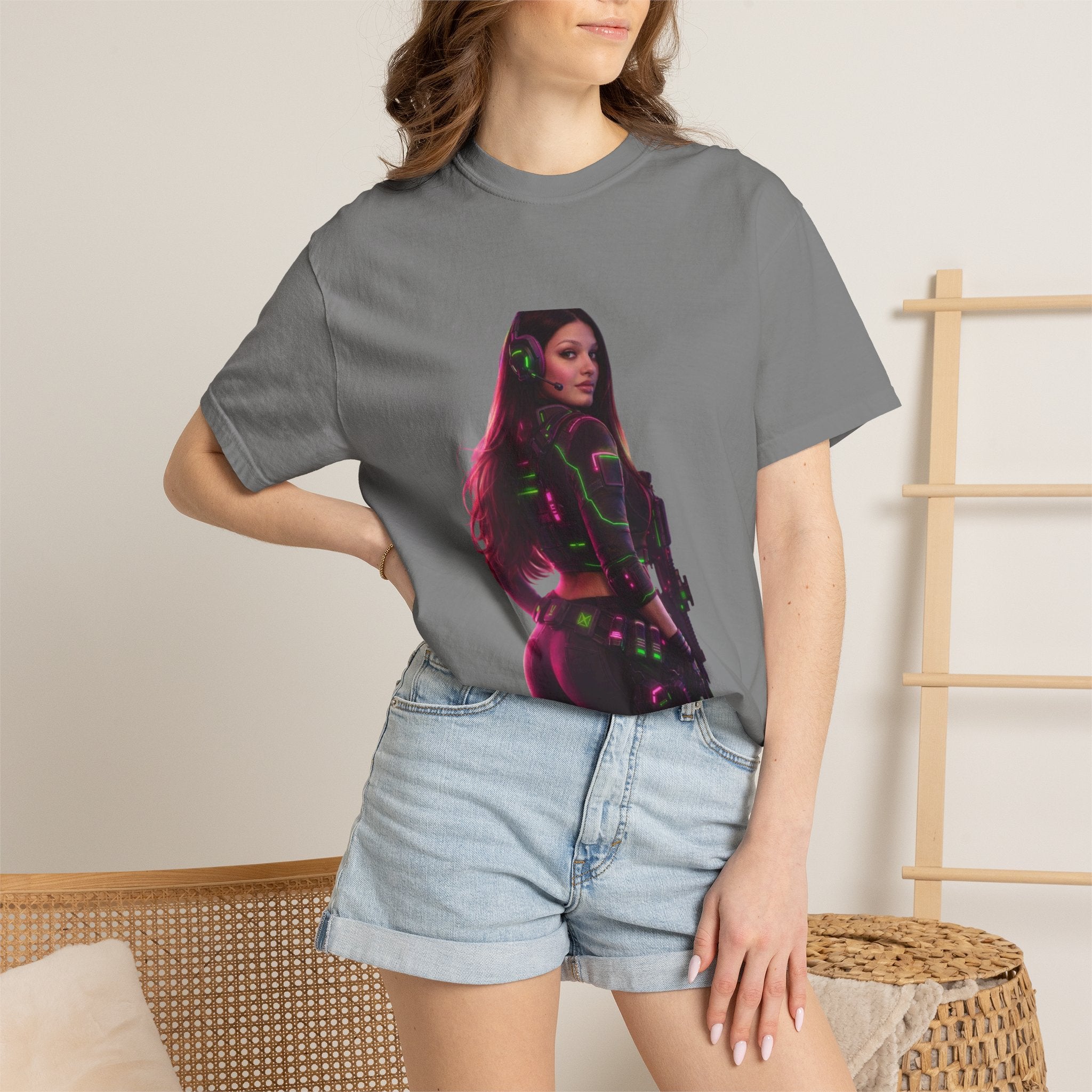 Graphic T-Shirt — Neon Gamer Girl