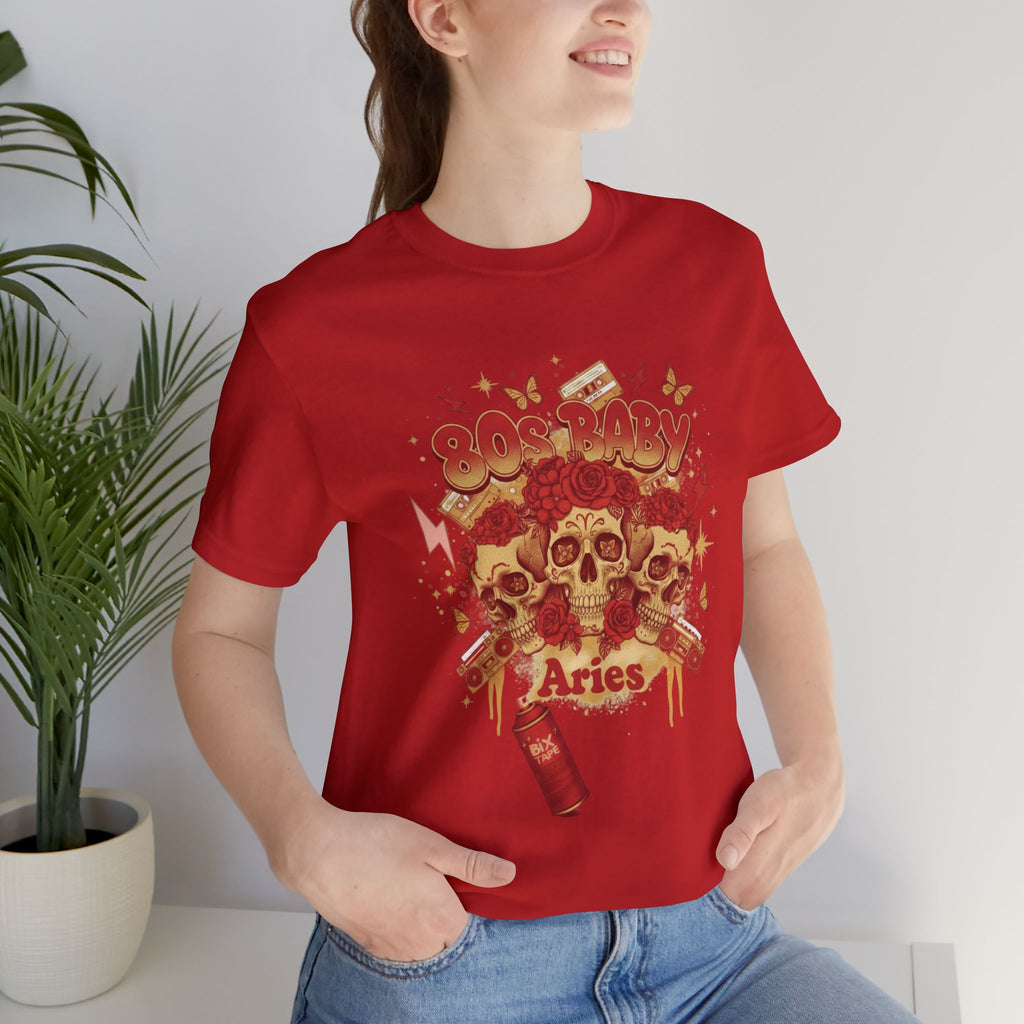 Aries Skull Zodiac T‑Shirt