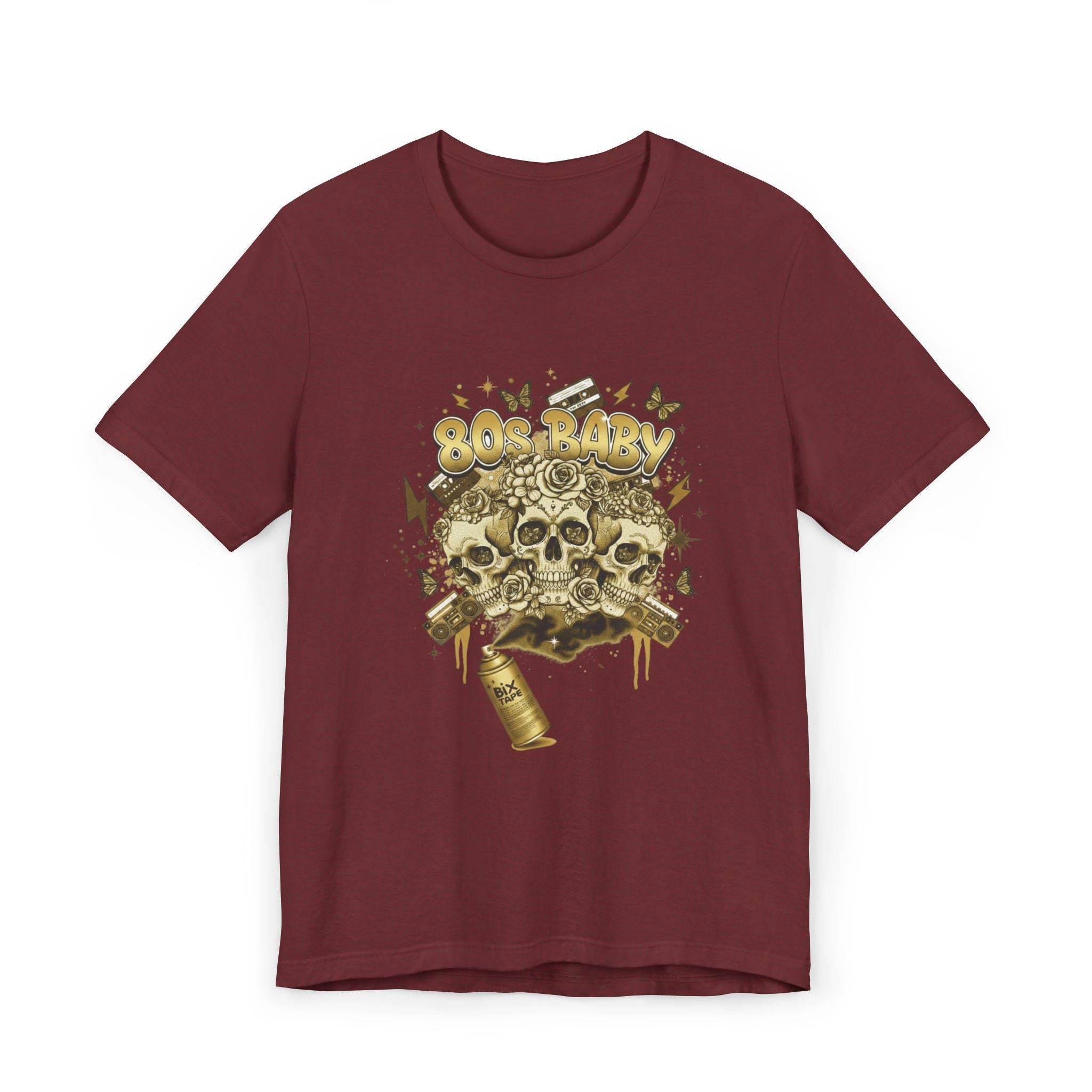 80s Baby Graphic Tee — Black & Gold