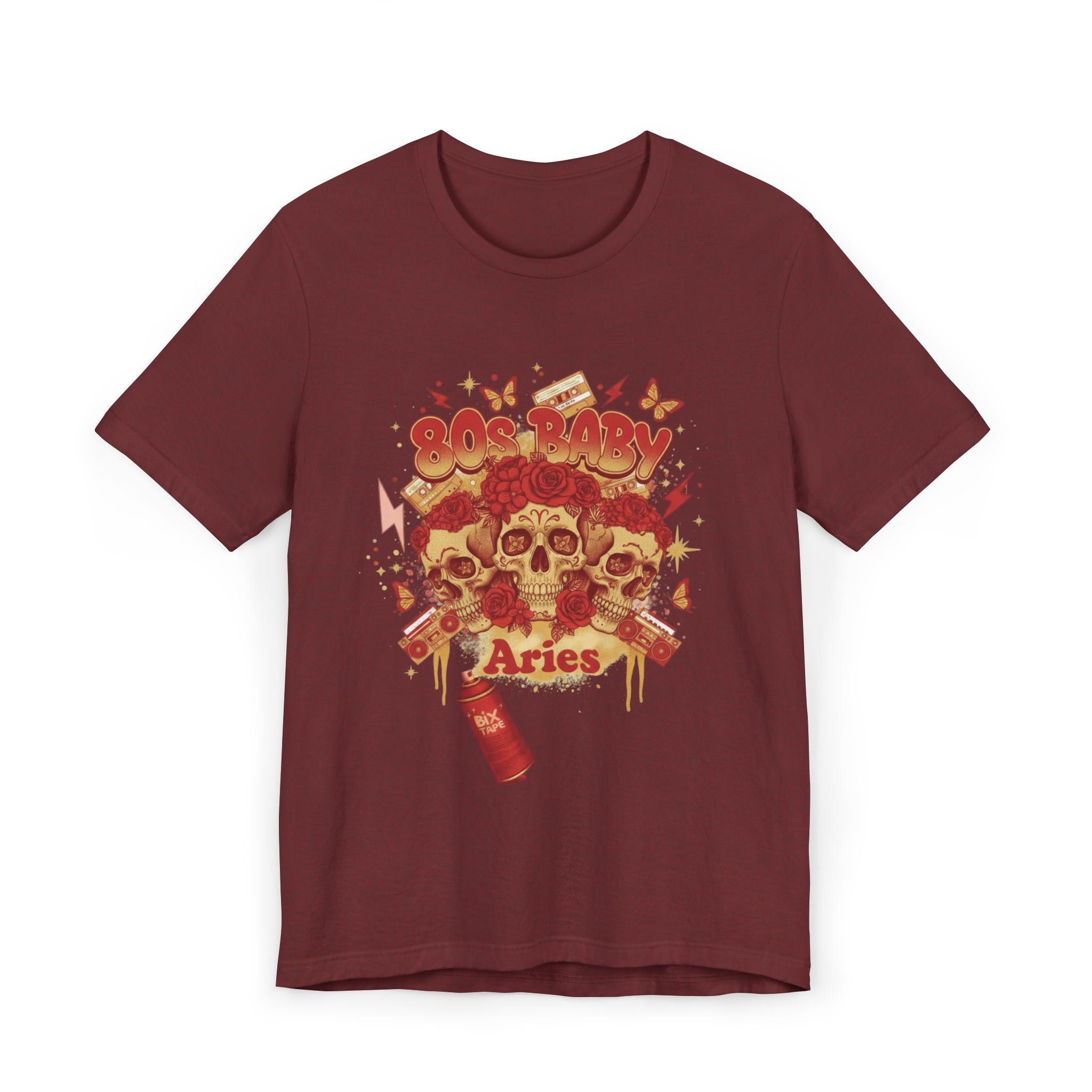 Aries Skull Zodiac T‑Shirt