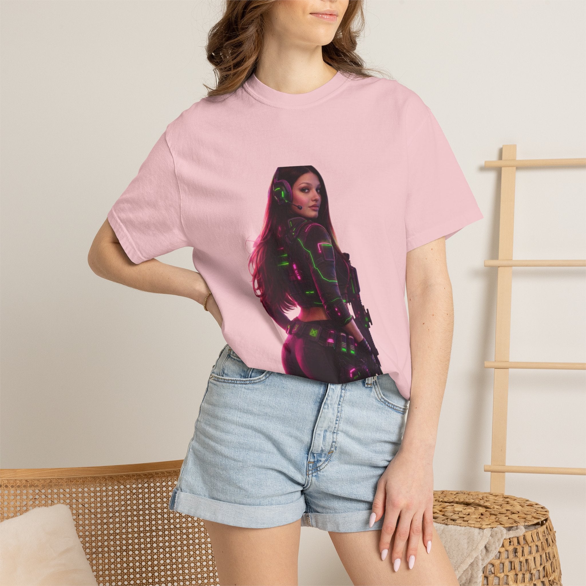 Graphic T-Shirt — Neon Gamer Girl