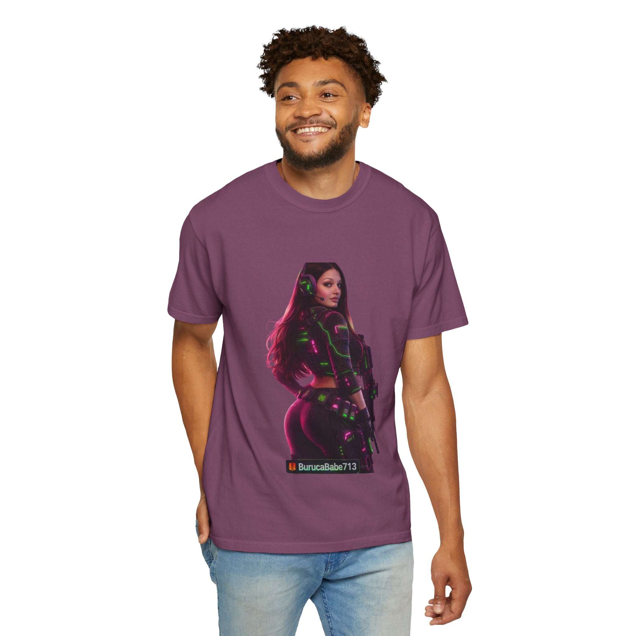 Graphic T-Shirt — Neon Gamer Girl