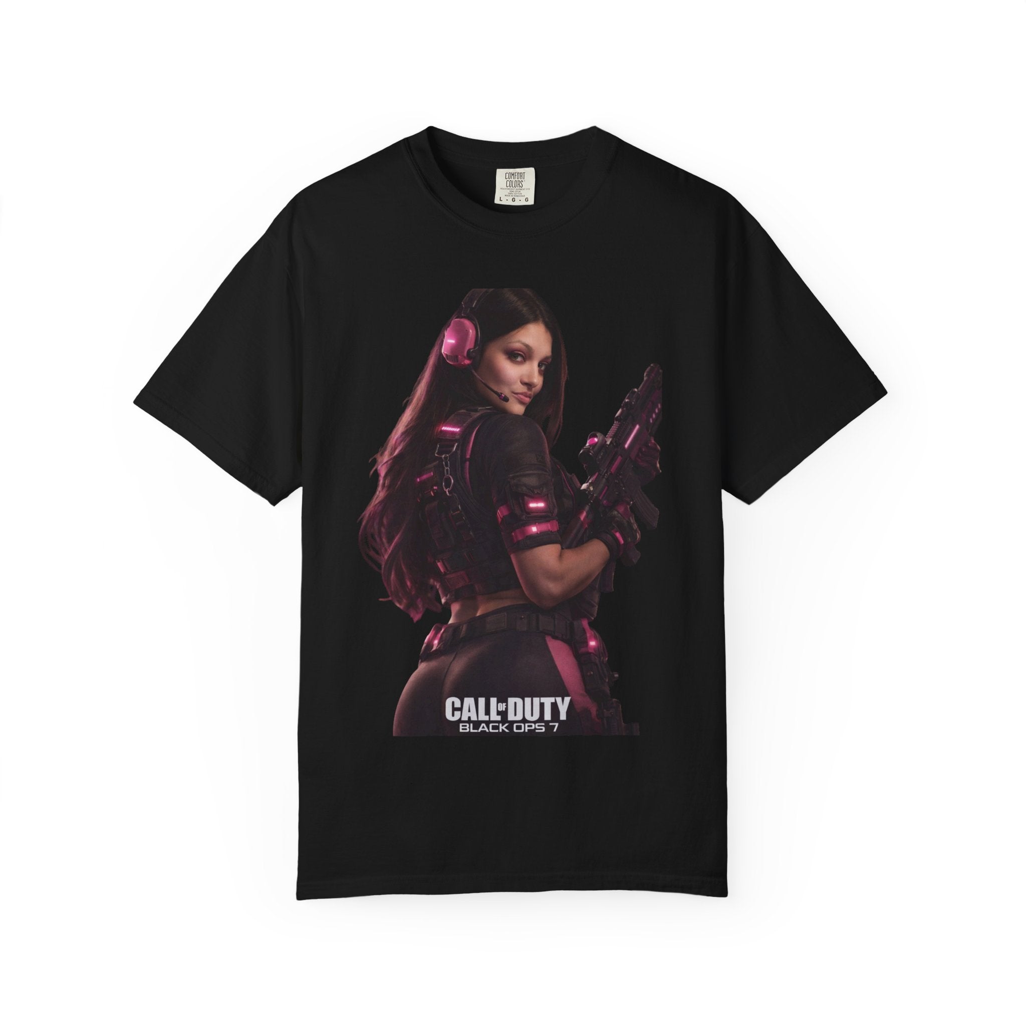 Female Soldier Graphic T‑Shirt — Gamer Tactical Tee