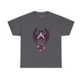 Dark Angel Wings Gamer Girl — Pink Neon Graphic T-Shirt