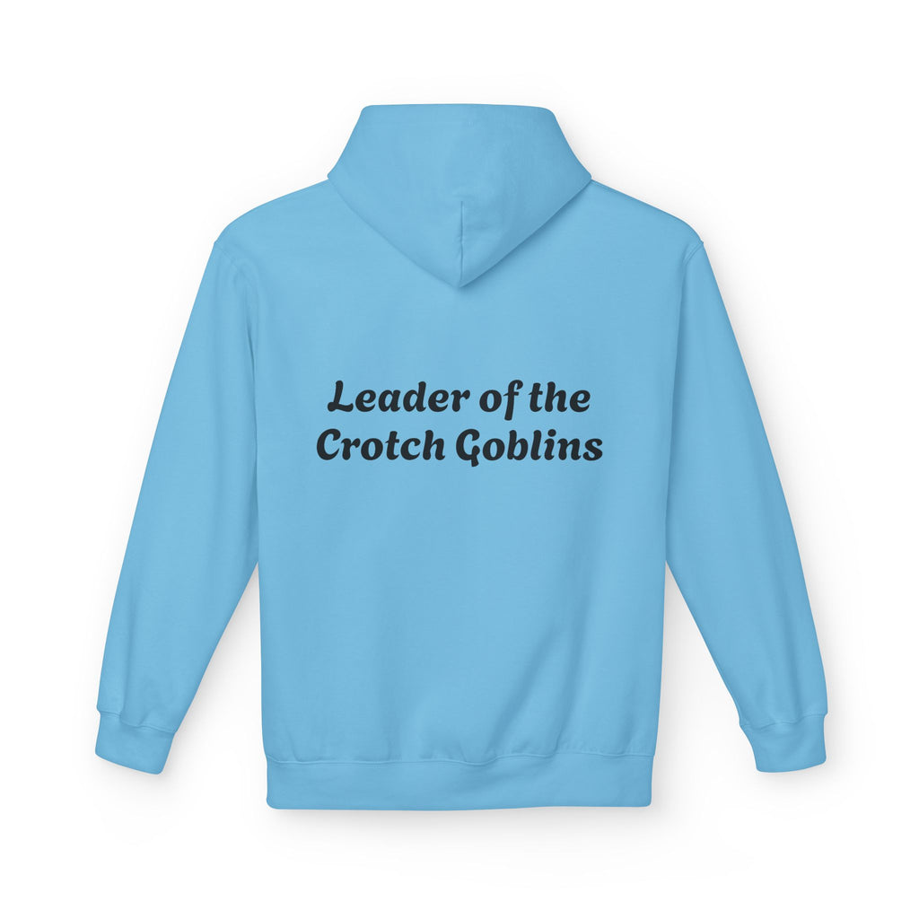 "Leader of the Crotch Goblins" Floral Graphic Hoodie