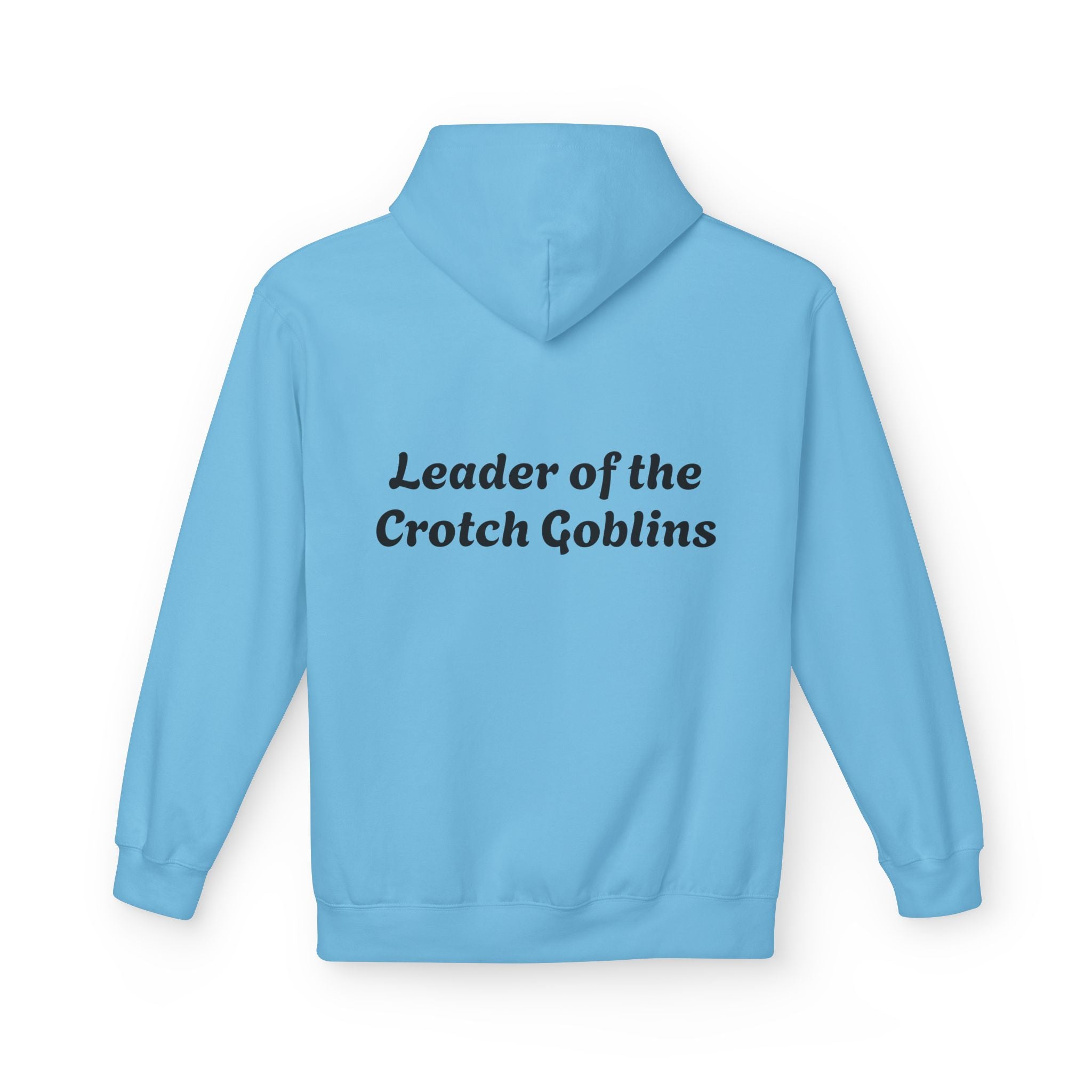 "Leader of the Crotch Goblins" Floral Graphic Hoodie