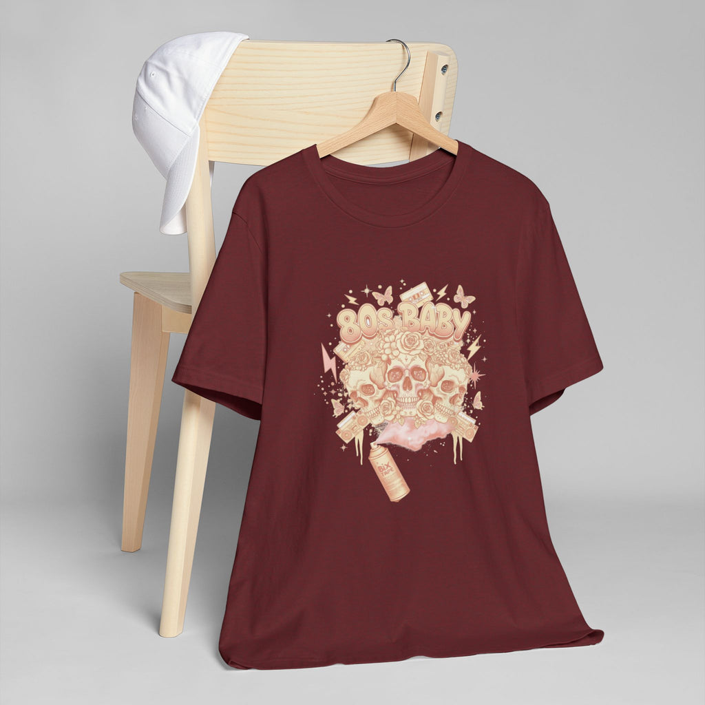 80s Baby Graphic Tee — Peach & Cream