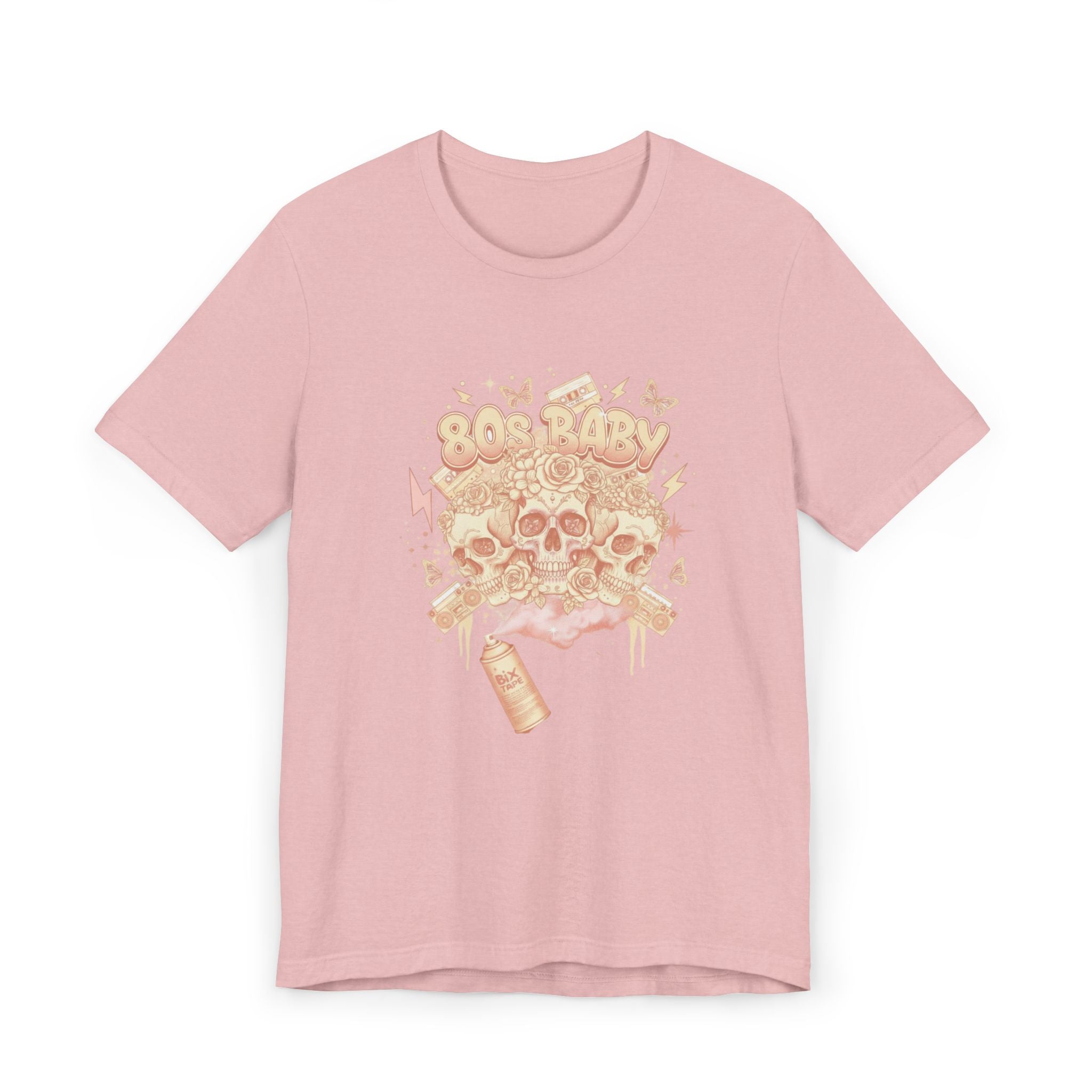 80s Baby Graphic Tee — Peach & Cream